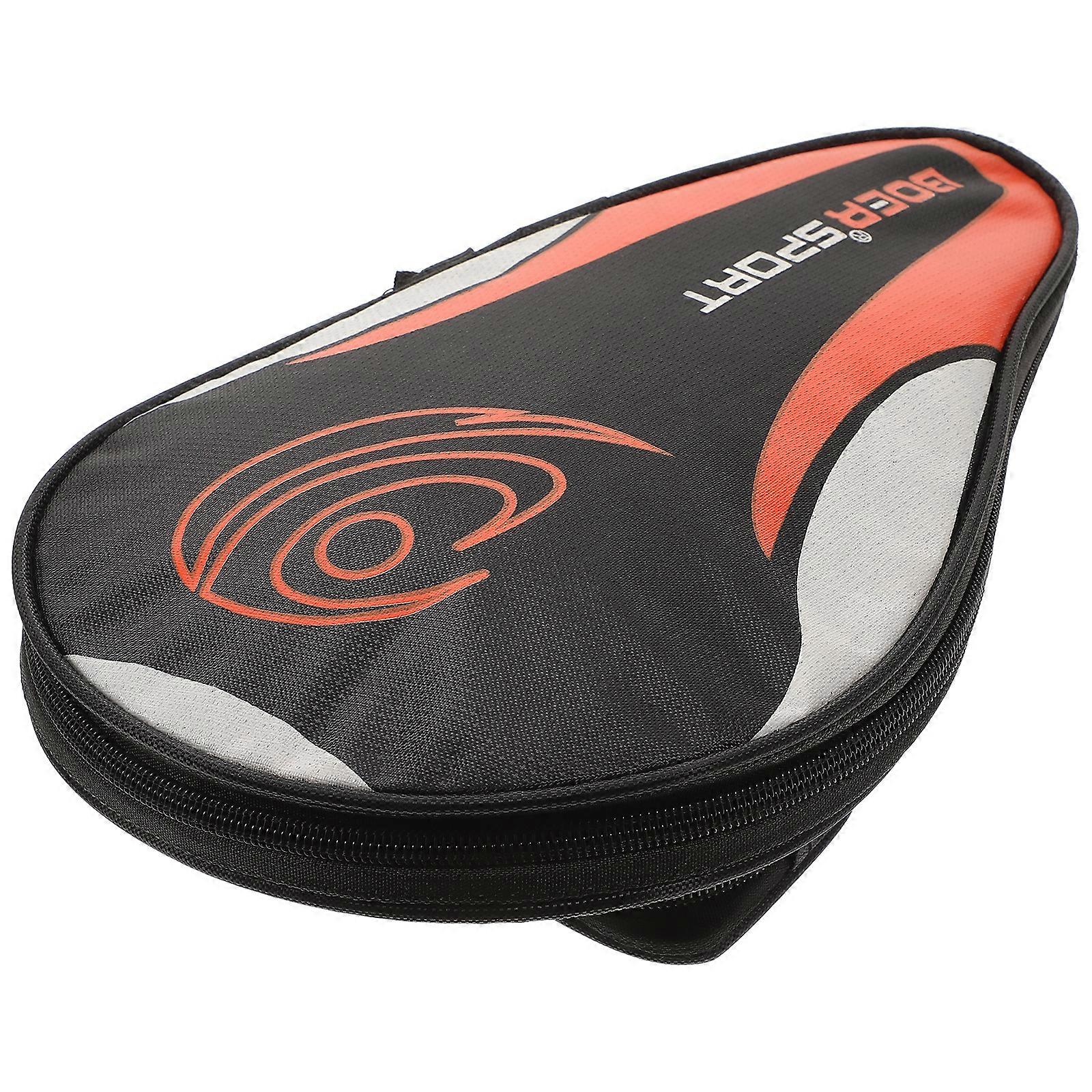 Asztalitenisz ütőtáska vízálló pong evezős denevér tasak labdatok (fekete)