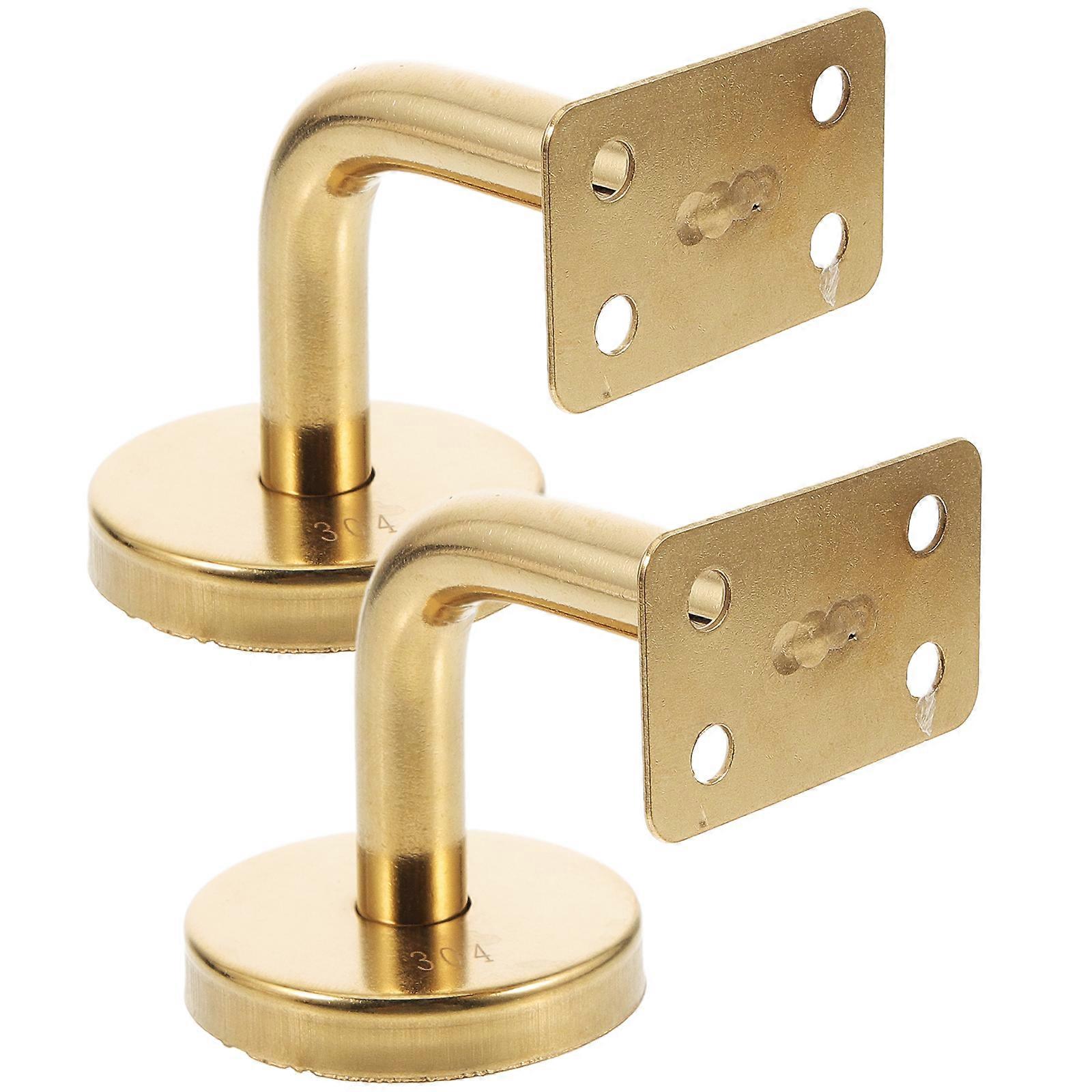 2pcs Handrail Bracket Stainless Steel Stair Rail Bracket Flat Sheet Support