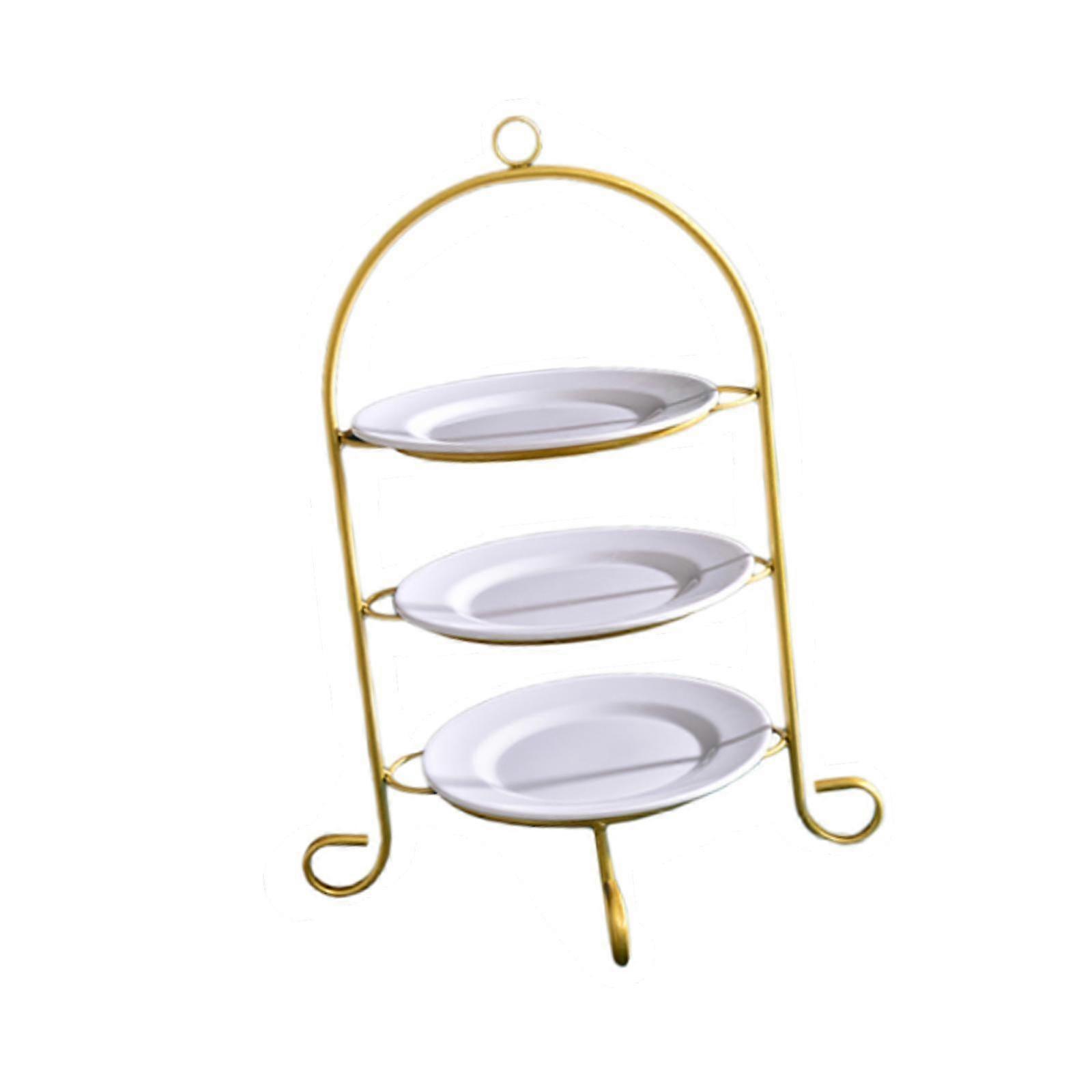 Cake Display Stand Practical Tiered Serving Platter for Cakes Cookie Wedding Style A