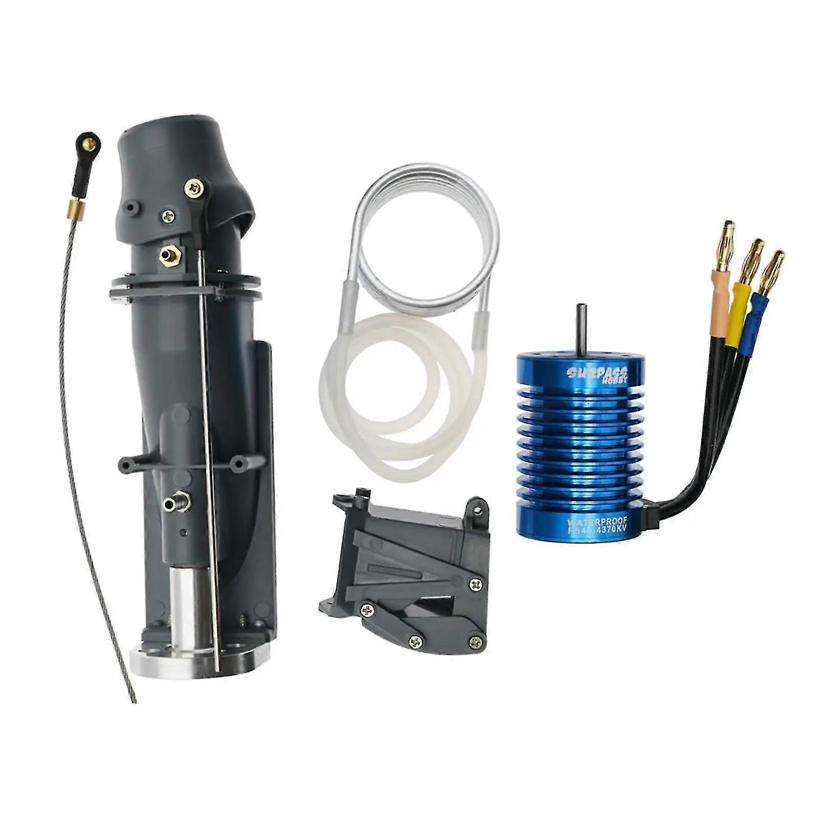 Water Thruster Jet Pump Kit with 540 Brushless Motor for RC Boat DIY - Enhances Performance in Shallow Waters