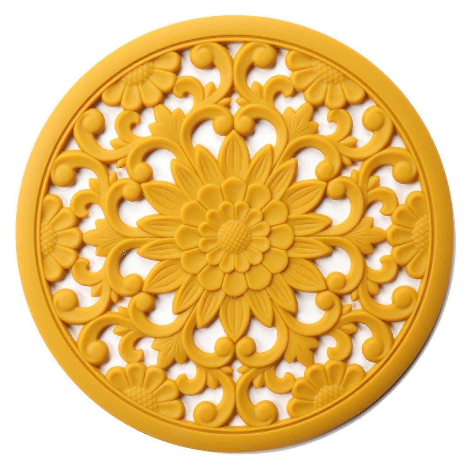 insulation hollow resistant placemat slip dining heat table 3pcs