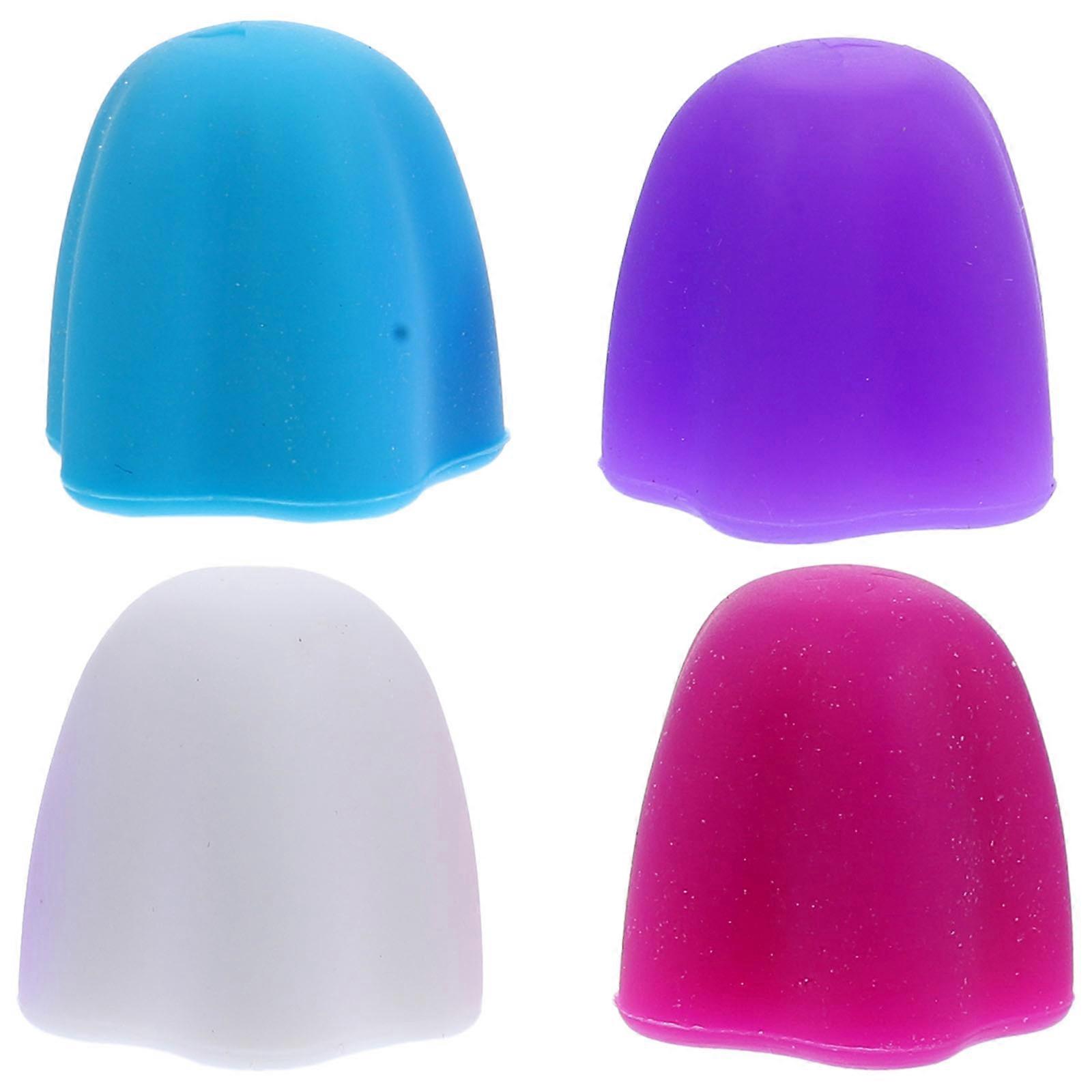 4pcs Creative Toothpaste Caps Silicone Toothpaste Dispensers for Home Toothpaste Squeezers