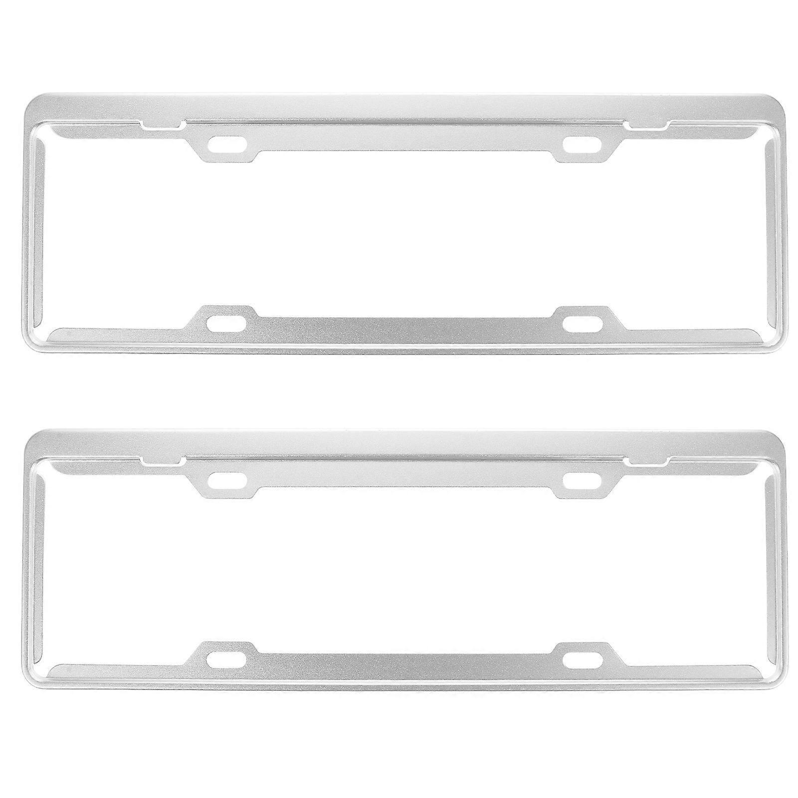 2pcs Car License Plate Frames Automotive License Holder Vehicle License Shield Frames for EV