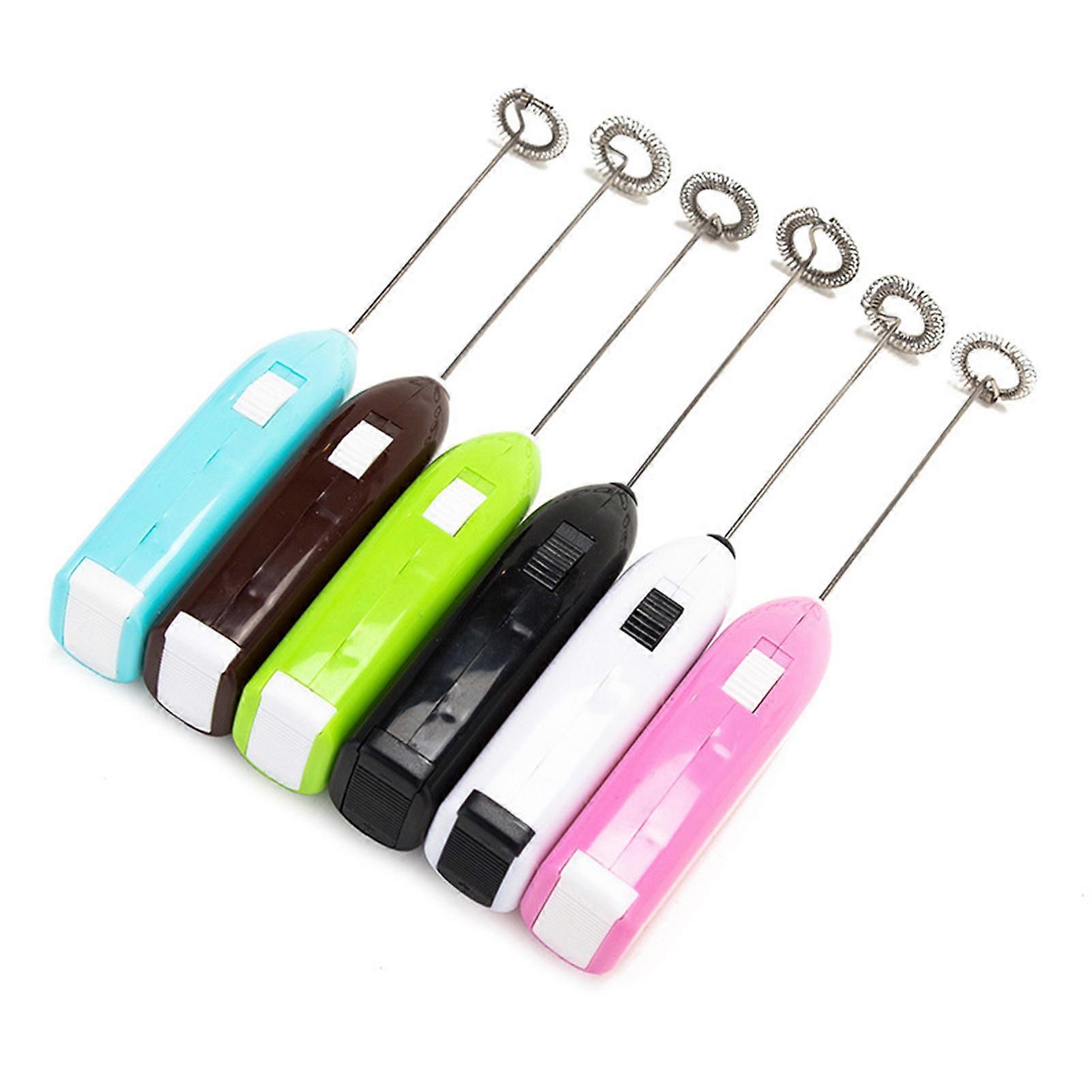 2 stk husholdnings elektrisk mikser mini rustfritt stål elektrisk håndholdt eggevisp for roterende eggvisp kaffe