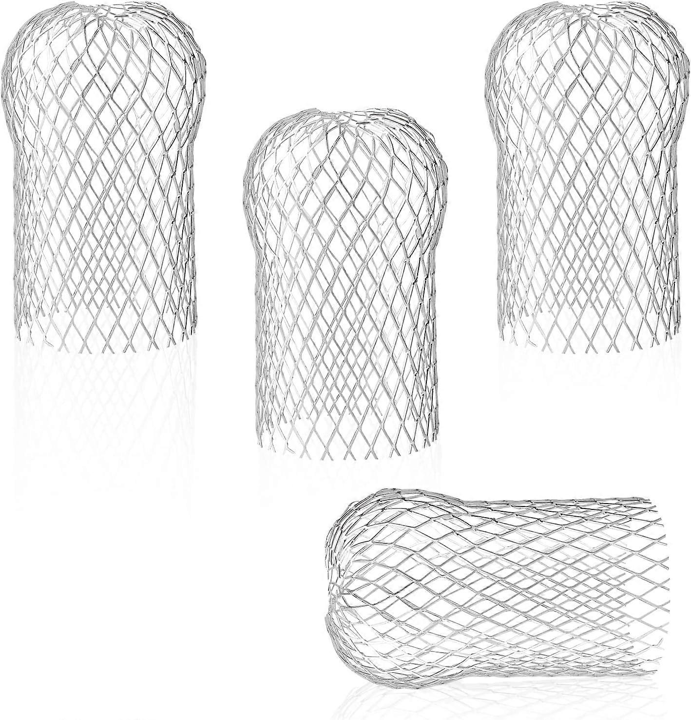 4 Pack Aluminum Gutter Strainer, Flexible and Durable Gutter Strainers for Home Eave Downspout Against Leaves,2024 Ping