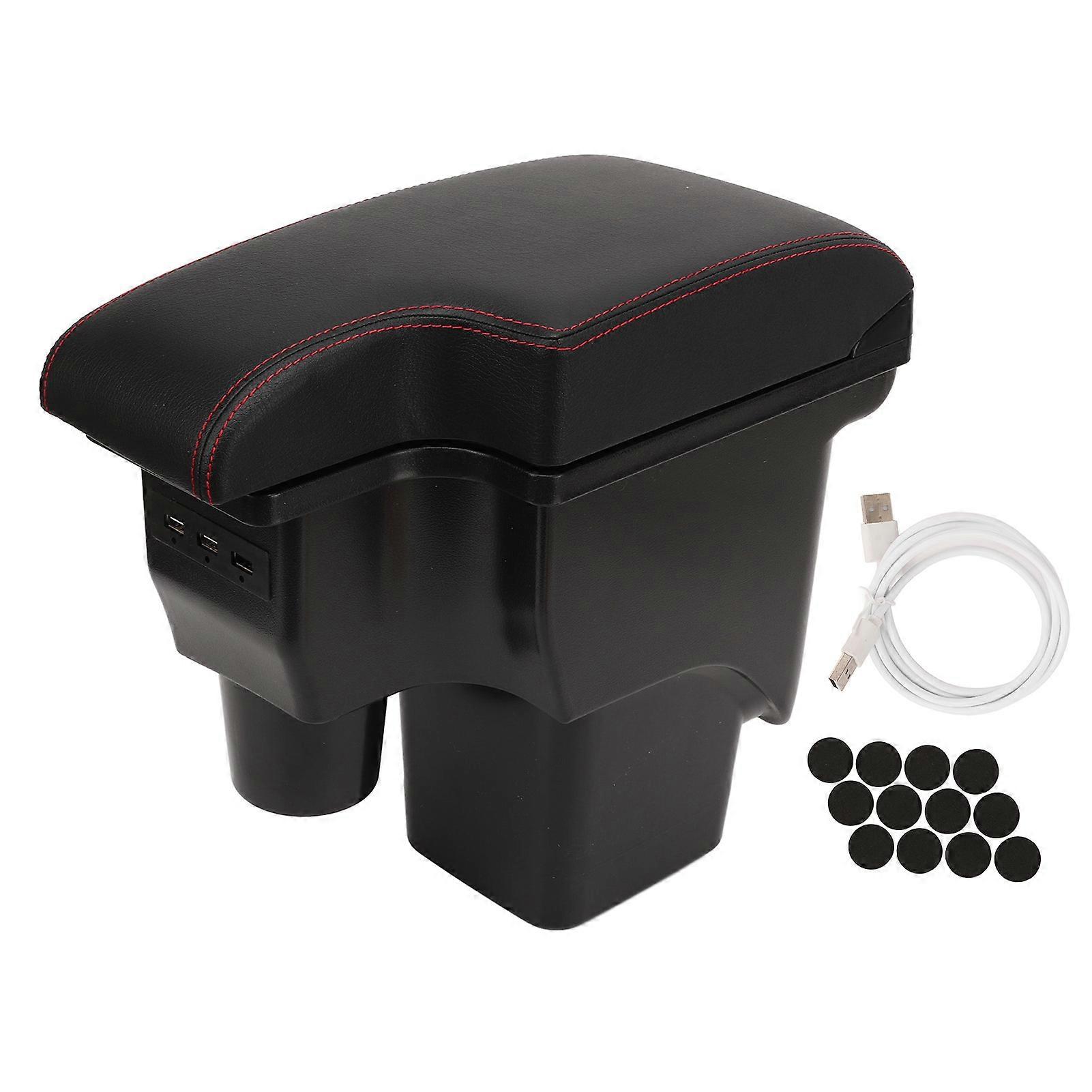 Armrest Box Center Console Storage Content Box Interior Organizer with USB Interface Replacement for Suzuki Jimny JB74 2017?2020