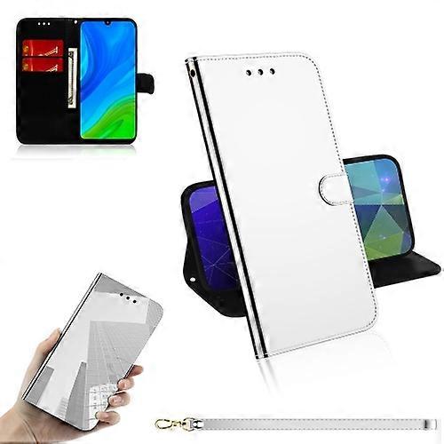 For Huawei P Smart 2020 Lmitated Mirror Surface Horizontal Flip Leather Phone Case
