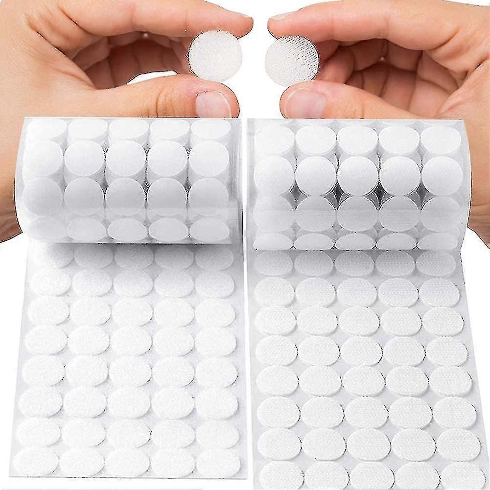 500 Pcs Hook And Loop Dots Self Adhesive 20mm, Sticky Back Coins Double Sided