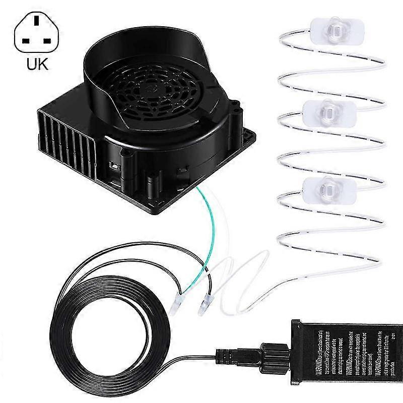 Inflatable Air Blower Reusable Replacement Fan Blower With 3 Led Light String Portable