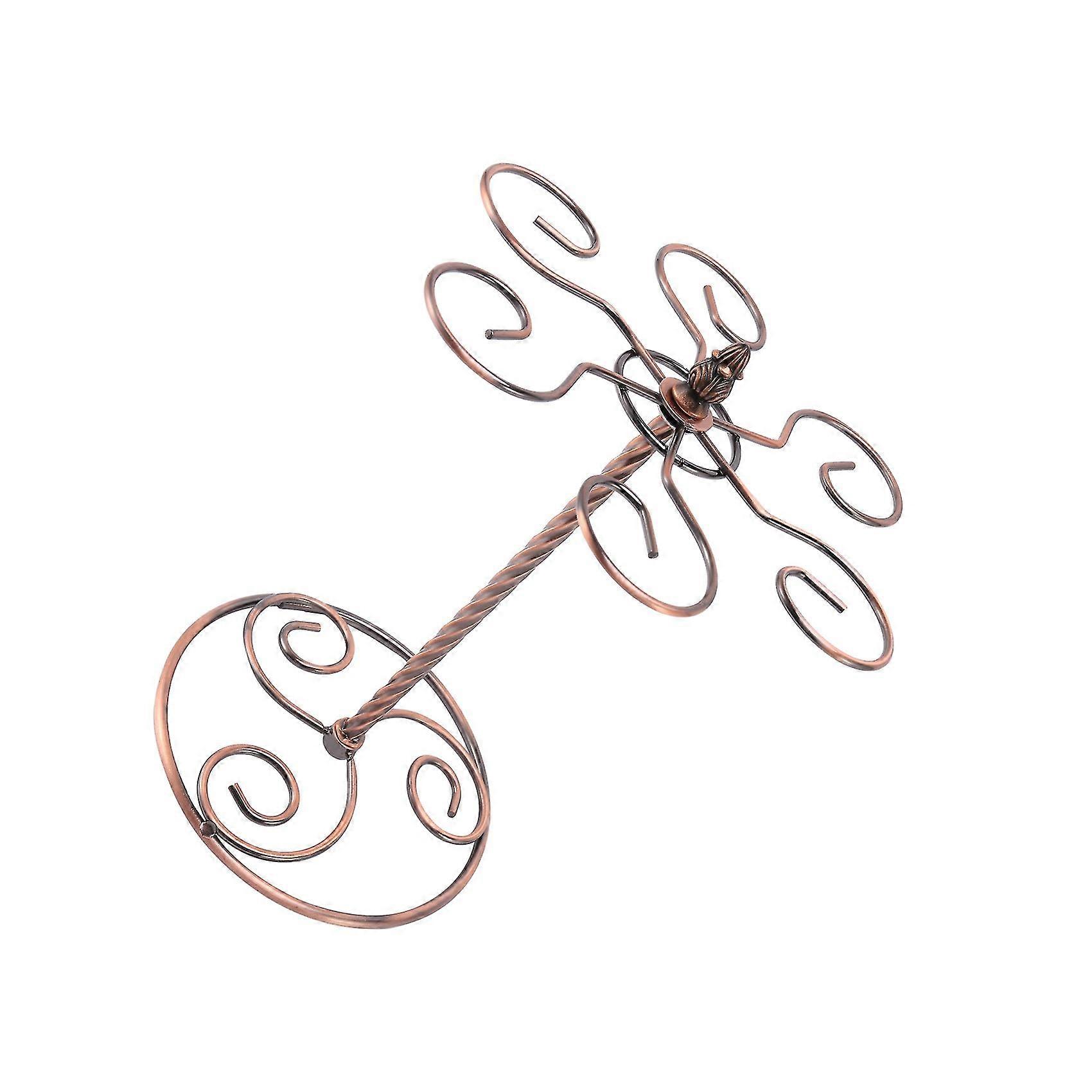 Stemware Rack Countertop Stemware Holder And Wine Glass Drying Rack For Home And Bar Can Hold 6 Gla