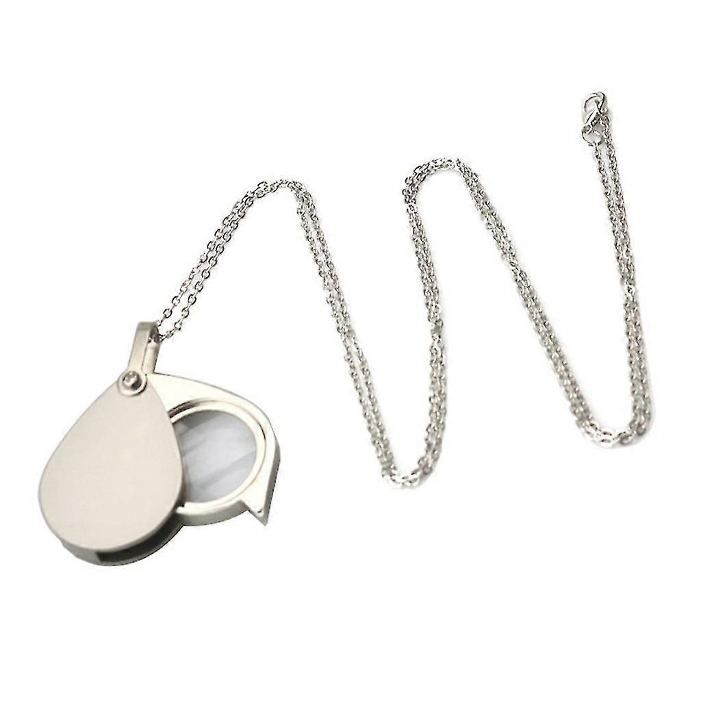 Utilitário Colar de lente monóculo com lupa 10x lupa pingente