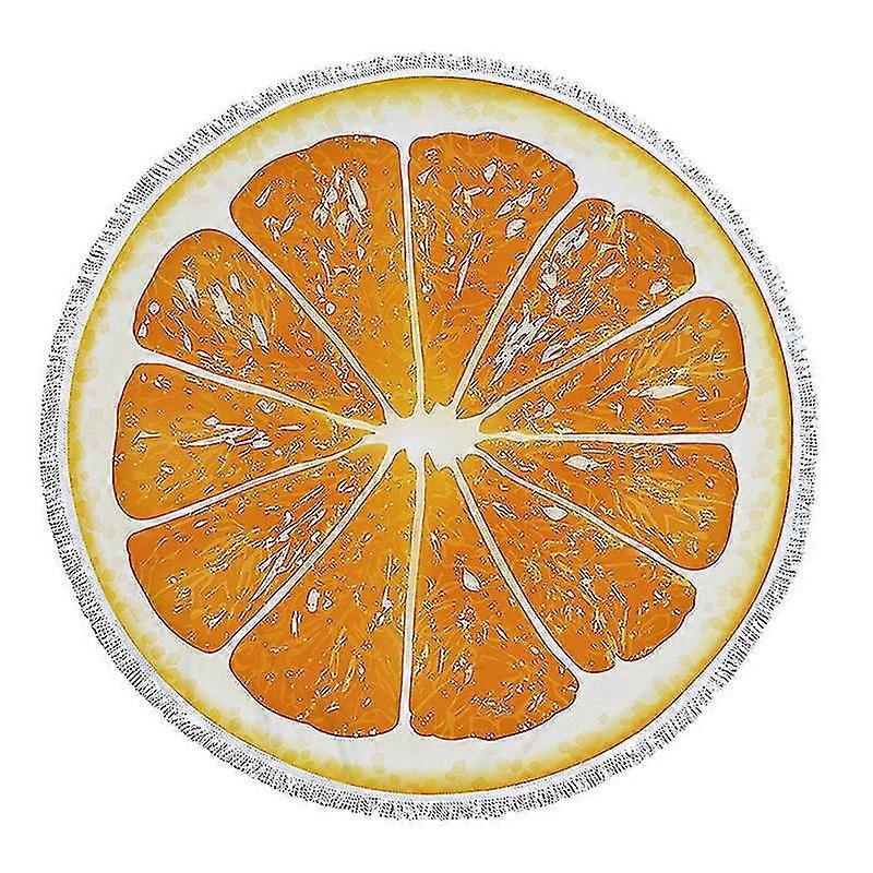 Beach Blanket Super Soft And Absorbent Novelty Picnic Mat Digital Printed Round Fringe Beach Towel