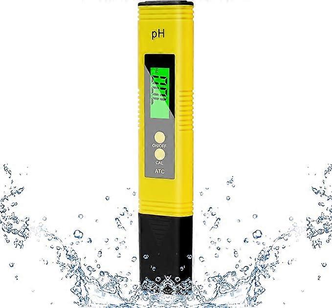 4 in 1 Digital PH Meter, 4 in 1 pH Meter Tester, pH Meter with LCD Display, High Accuracy Resolution 0.01, Water Quality Tester for Drinking Water, S