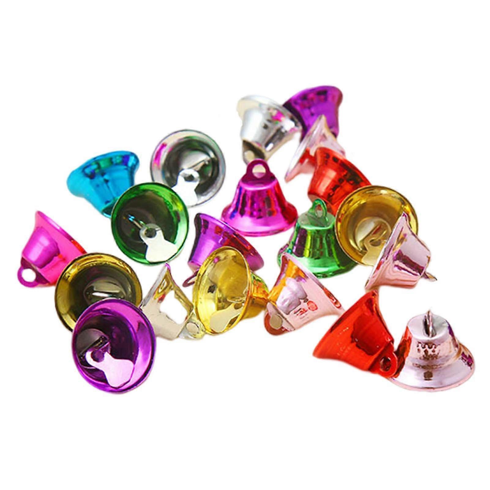 1 Set Jingle Bell Loud Voice Fade-resistant Decorative Exercising Hands-on Skills DIY Toddler Handmade Pet Collar Bell Pendant Household Supply KAESI
