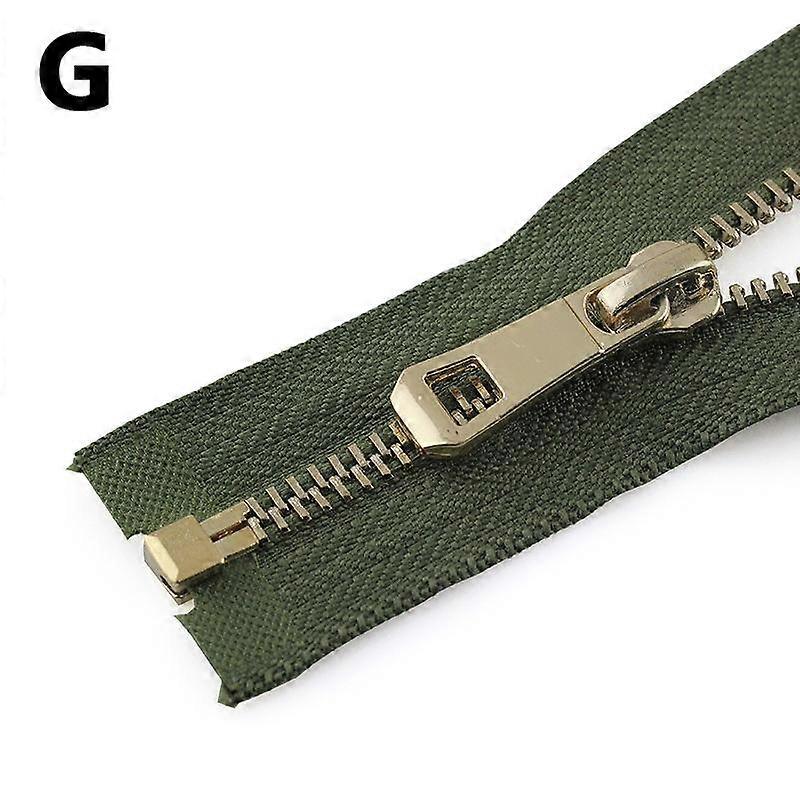 1PC Sewing Material Metal Zipper 55/65/75cm 5# Open-end Auto Lock Use For Clothes Platinum Plating