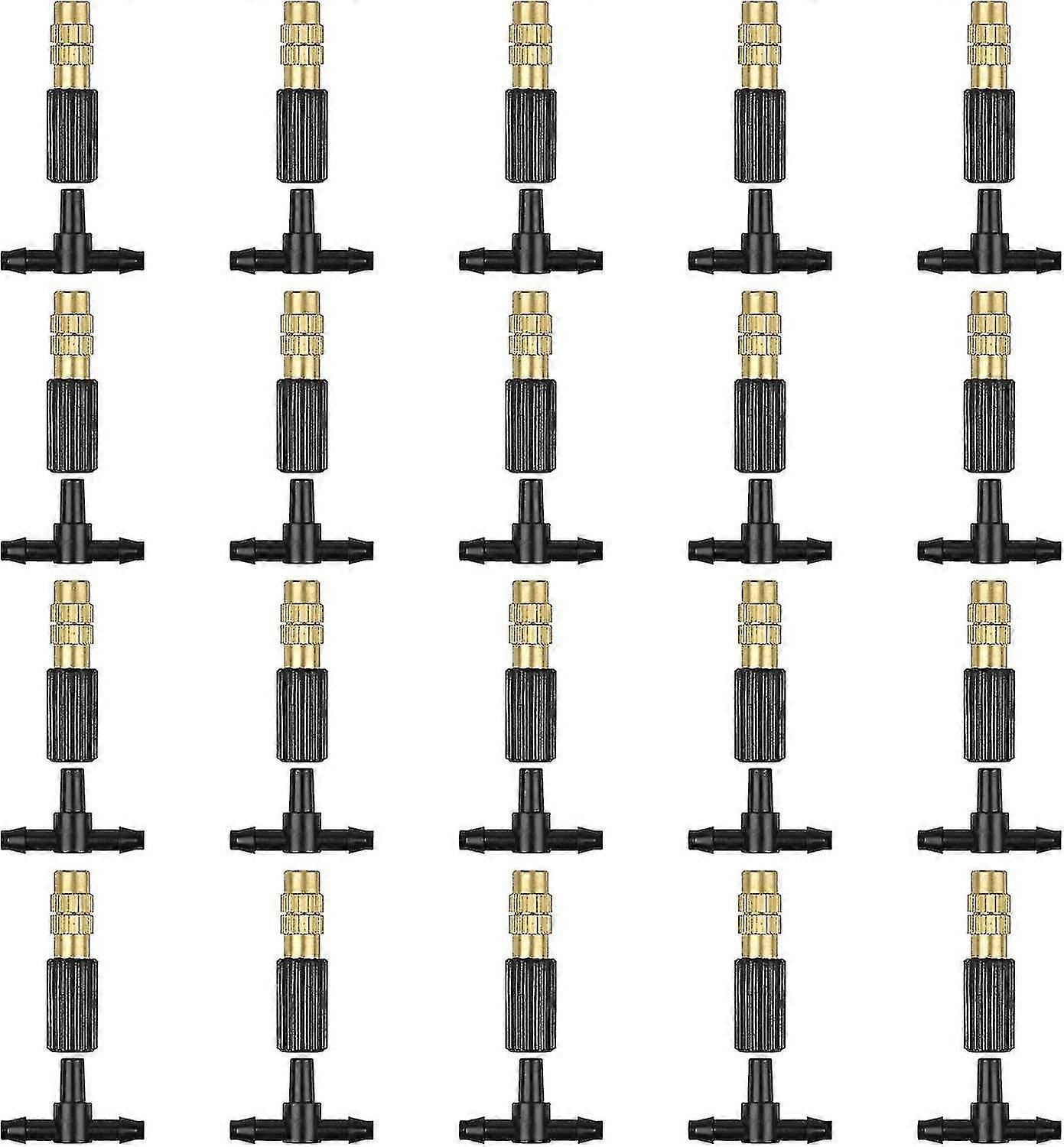Irrigation Nozzle Adjustable Copper Atomizing Nozzle Connection 47 Hose Micro Drip Irrigation With Universal Connector