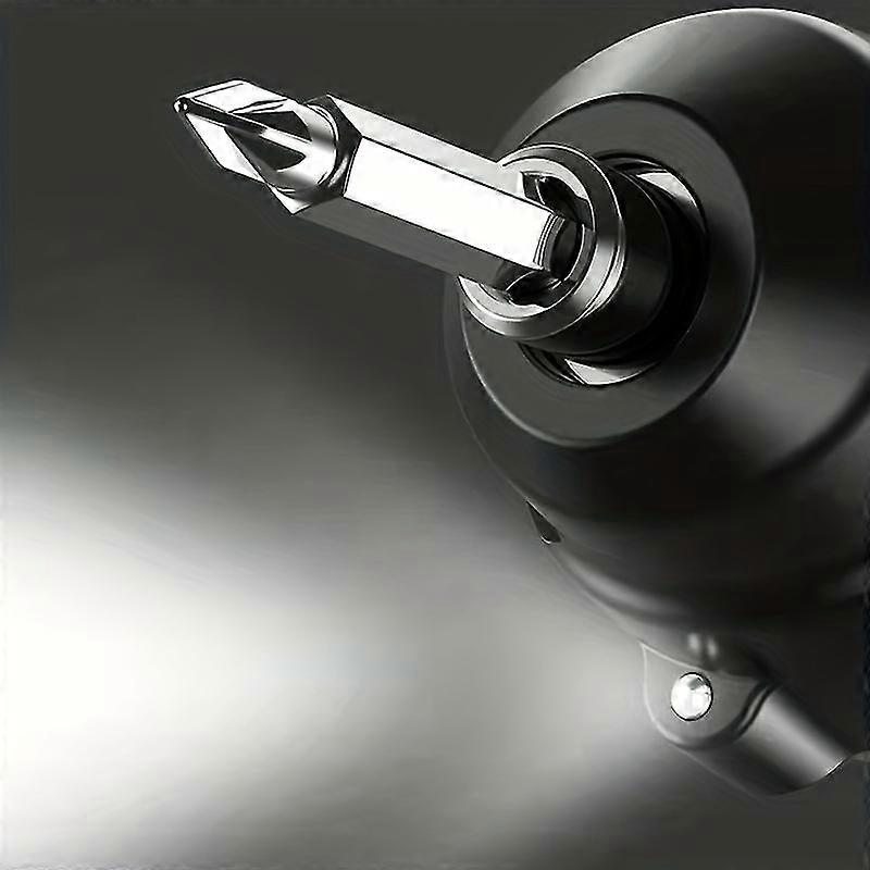 14pcs Small, Foldable Electric Screwdriver Set With 90 Rotatable Bits - Perfect For Diy Projects!