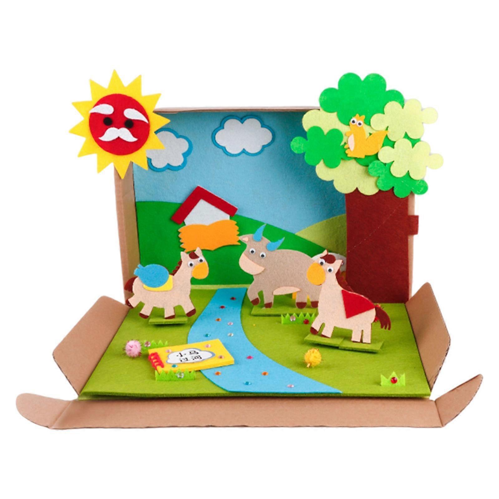 DIY Felt Craft Kit Patchwork Animals Story Pony