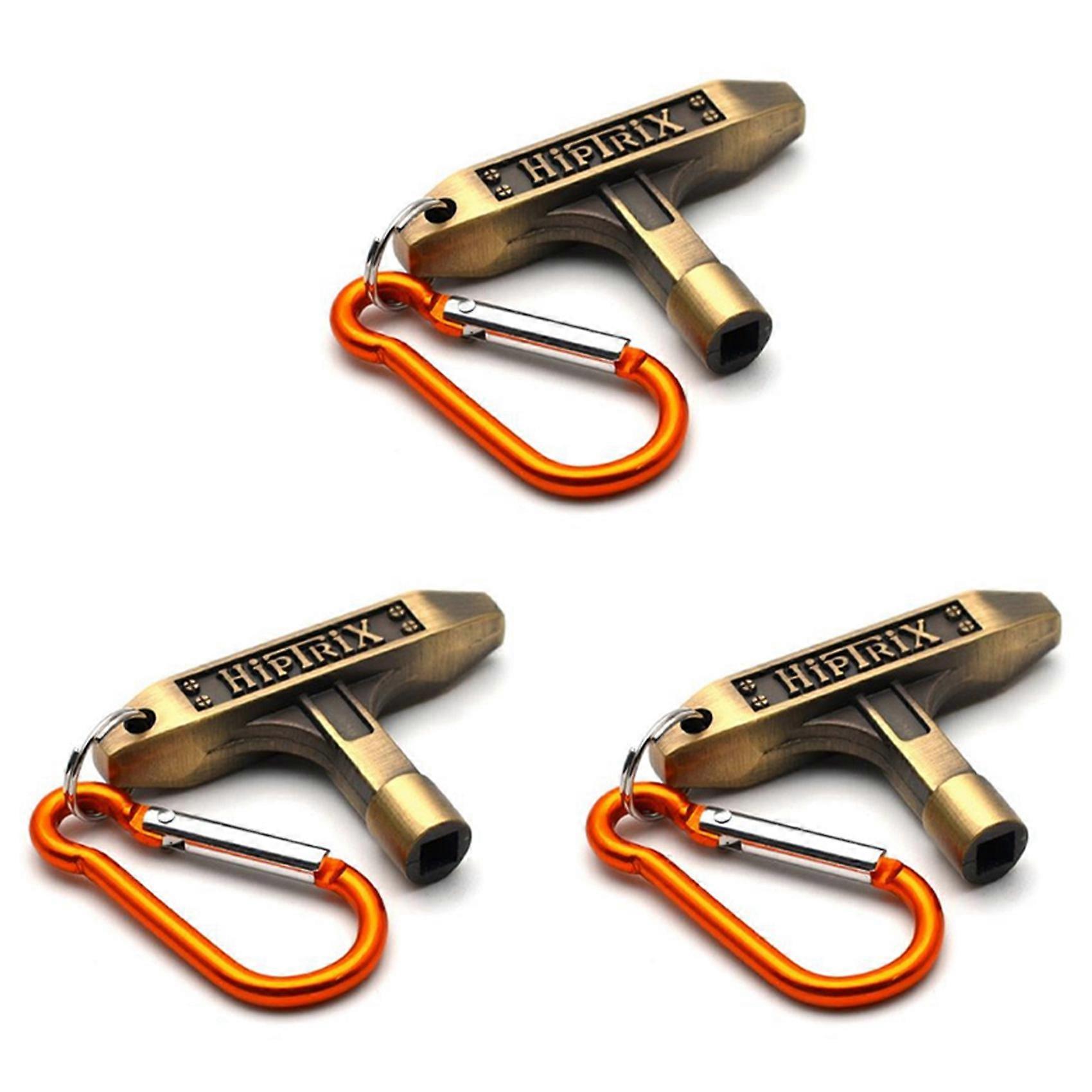 3X Musical Instrument Accs Drum Set Skin Tuning Key Snap Hook Drum Kit Wrench Tool for Percussion T