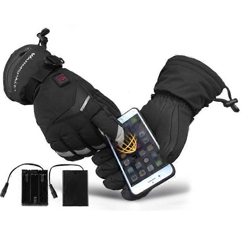 EVAGO Warm Heated electric gloves, skiing, cycling and fishing, touch screen, temperature control, five fingers warm, AA battery(without battery in th
