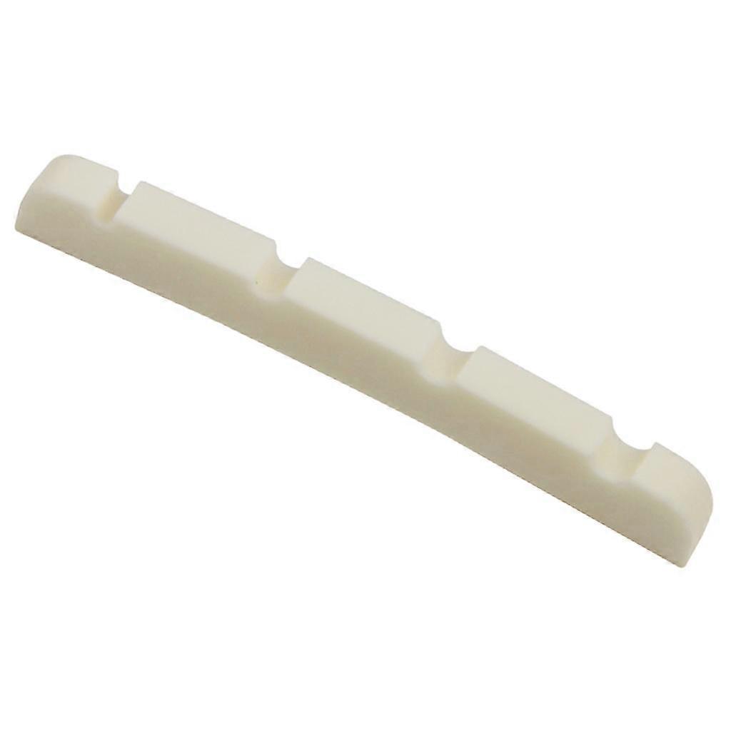 Musical Accessories Nut Bone Bridge with Grooves for 4 Strings Electric Bass