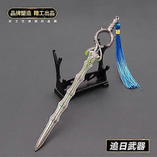 Chinesischen Animation Wu Gengji Peripheren Protoss Allgemeine Sonne Jagen Waffe Legierung Metall Modell Schwert Spielzeug Sammlung kinder Geschenk