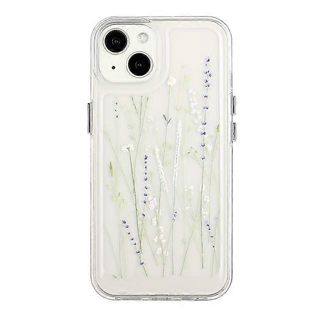Phone Case For Apple Back Cover iPhone 14 Pro Max 14 Plus 13 12 11 Pro Max Mini X XR XS Bumper Frame Soft Edges Non-Yellowing Flower TPU PC