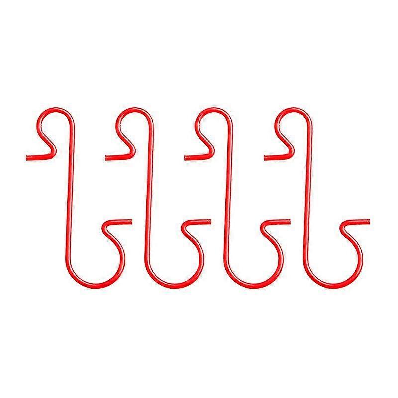 100pcs Red S Shaped Hanging Hooks S Hook Multi Purpose Hook