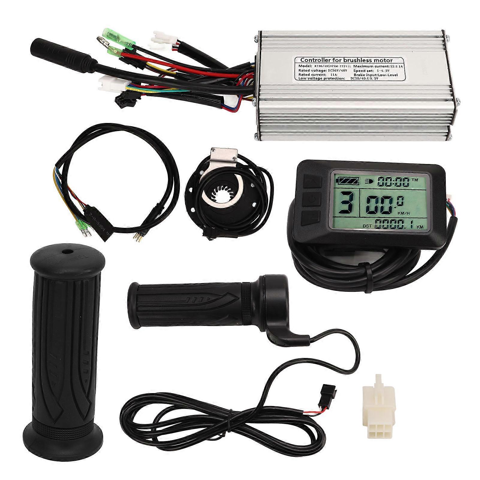 22A Sinewave Controller LCD7U Display Panel Conversion Set Electric Bike Lithium Battery Modification Kit for 500W Motor