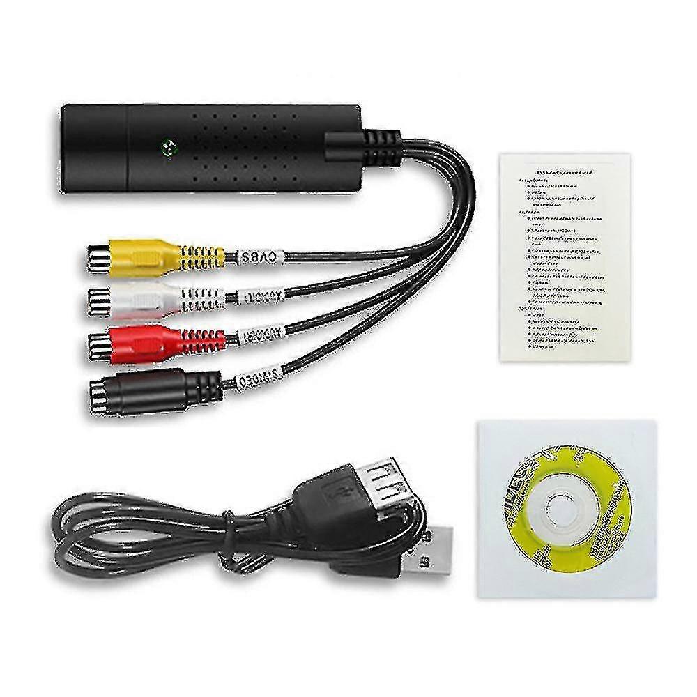 Vhs لتحويل رقمي USB 2.0 محول الفيديو O التقاط Vhs Box Vhs Vcr TV إلى محول رقمي Win 7/8/10
