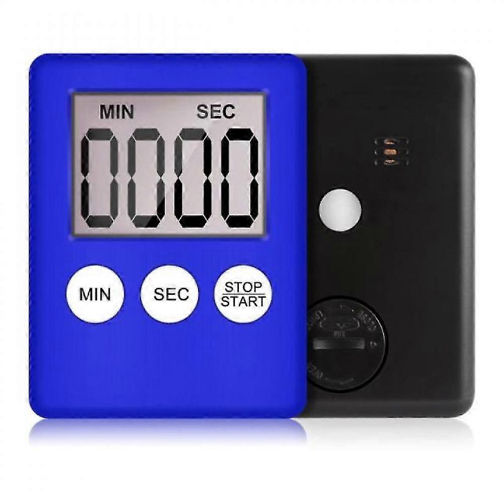 Timer Kitchen Super Thin Lcd Digital Screen Timer Magnetic Pocket Cook Chef Restaurant Egg Counter Alarm Kitchen Tools Blue