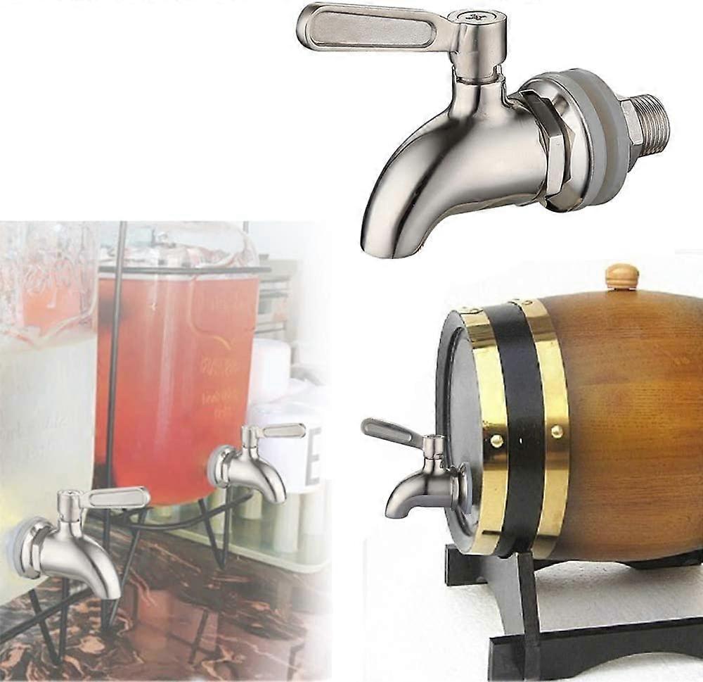 Stainless Steel Beverage Dispenser Faucet Replacement Tap For Homemade Barrel Fermented Wine Beer Faucet