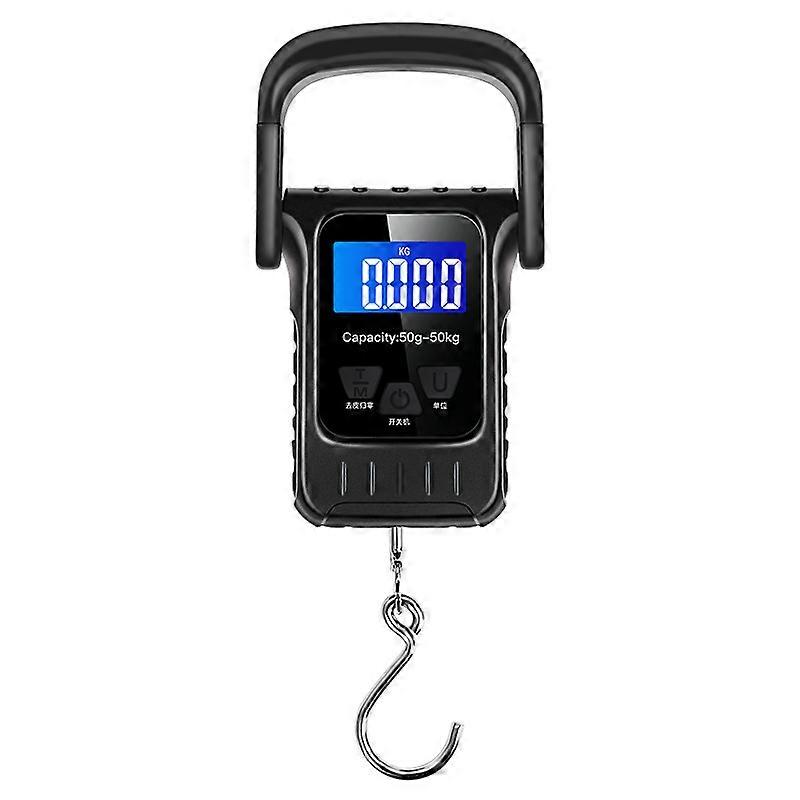 Luggage Scale 110lb/50kg Luggage Scale with Backlit LCD Display, Hanging Scale with Handle and Large Hook with Tape Measure for Home and Outdoor