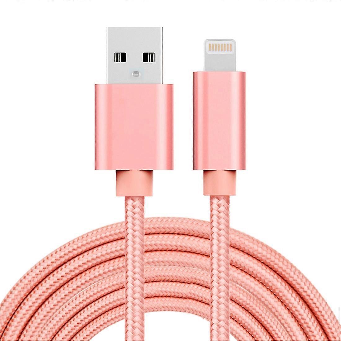 3m 3A 8 Pin to USB Weave Charging Data Cable