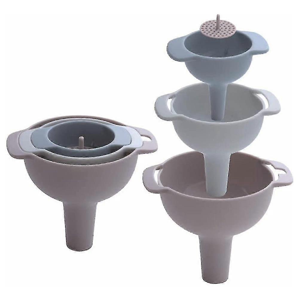 Kitchen Funnel Set Nested Funnels With Handle 4 Pack Food Grade