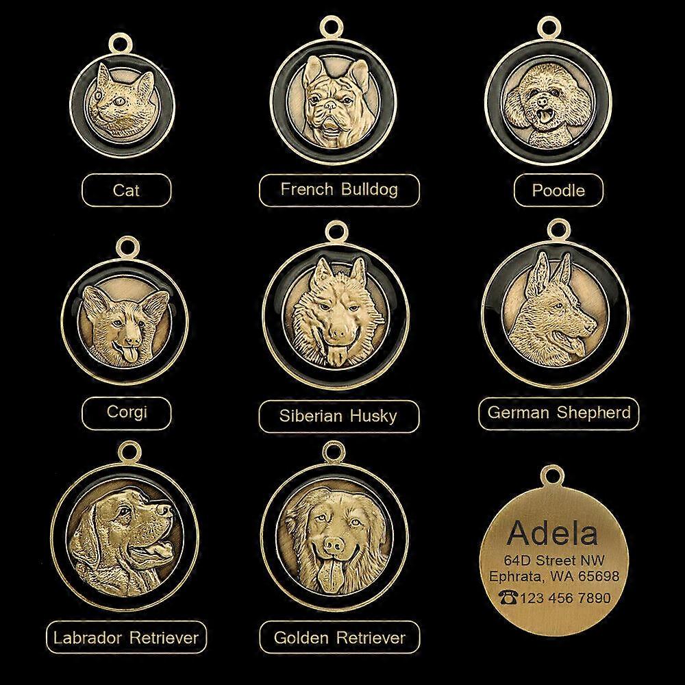 Leather Dog Collar Soft & Durable Adjustable Pet Collars for Medium & Large Dogs