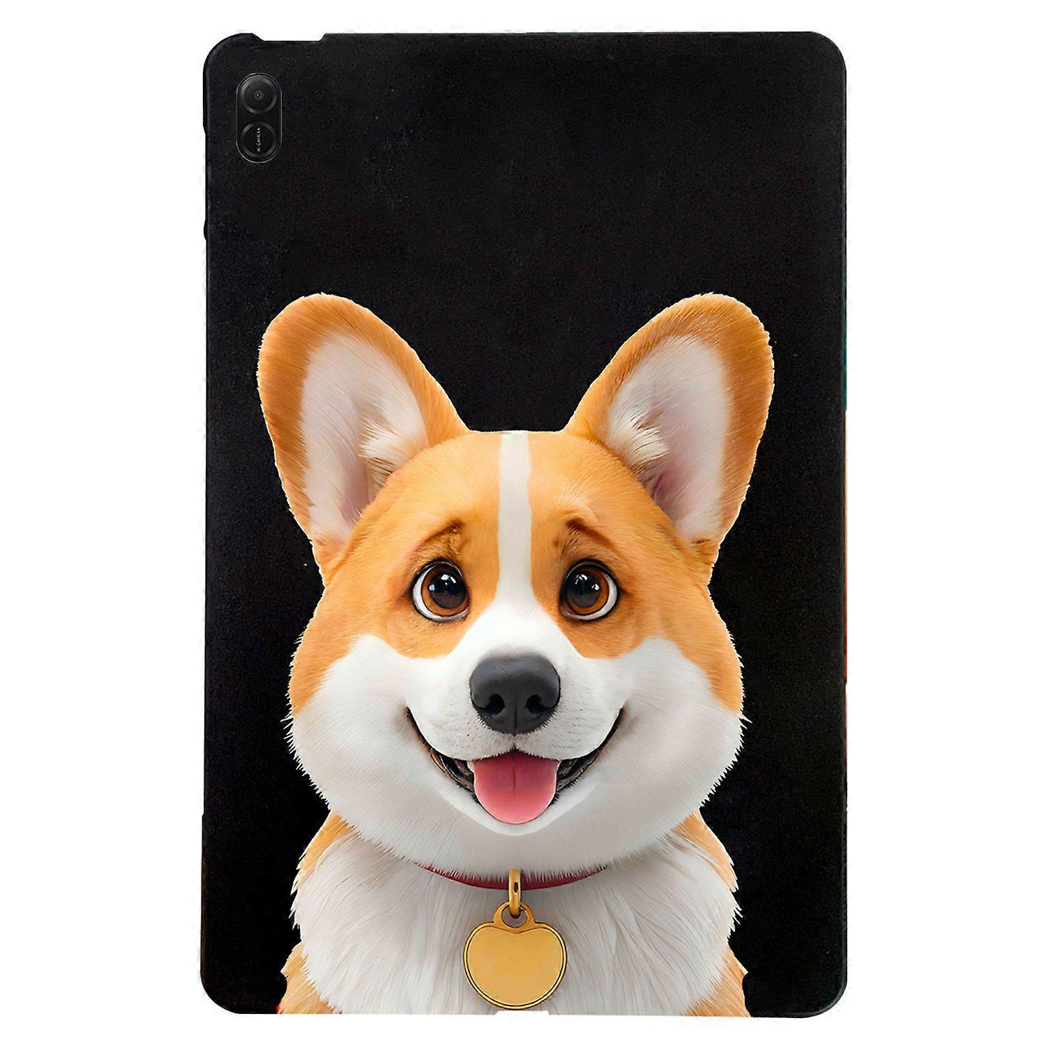 For Honor Pad X8a Case Pattern Printing Slim TPU Tablet Protective Cover - Corgi