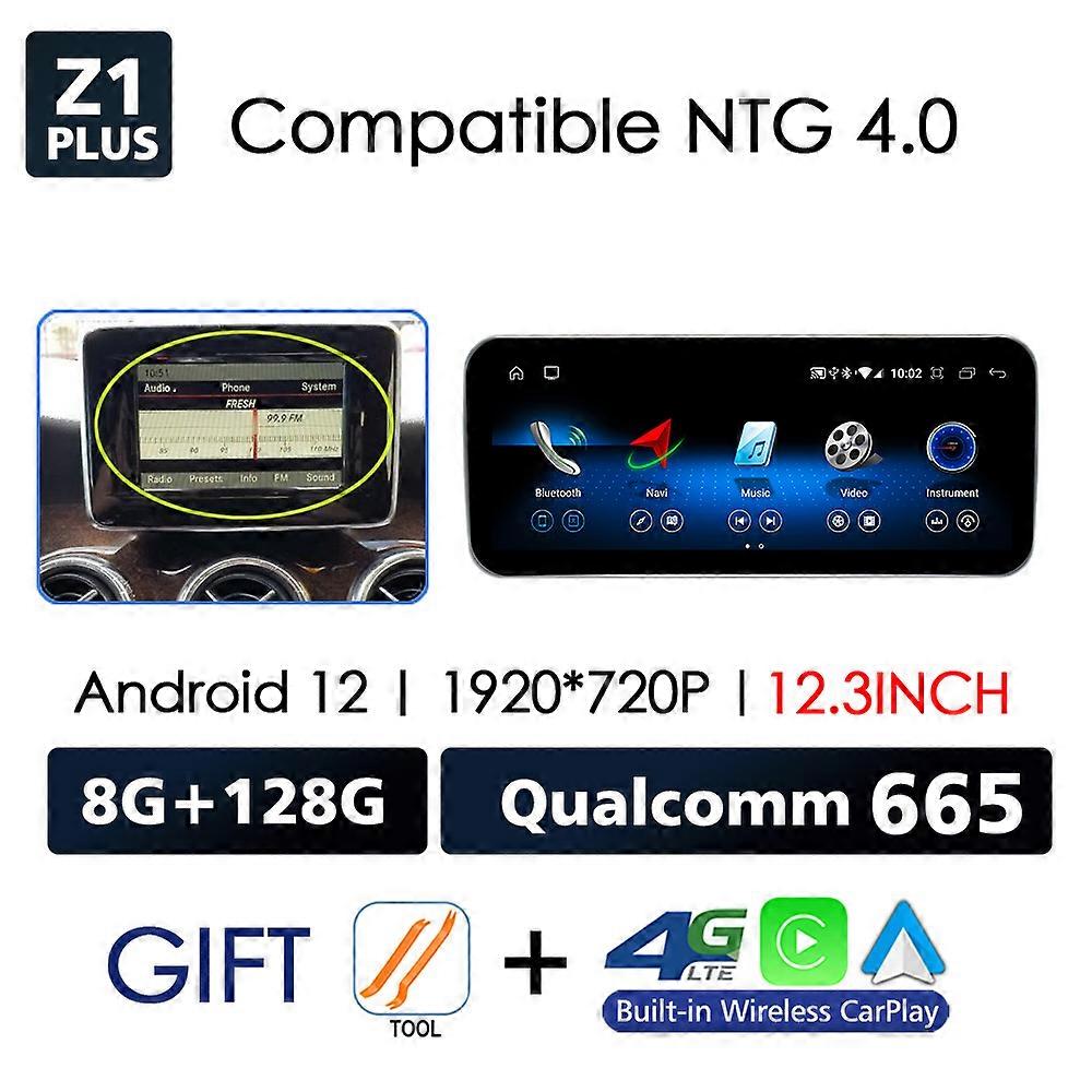Android 12 Pour Mercedes Benz CLS Classe C218 W218 X218 2010-2018 Sans Fil CarPlay Voiture Multimédia Navigation GPS SWC DSP Radio