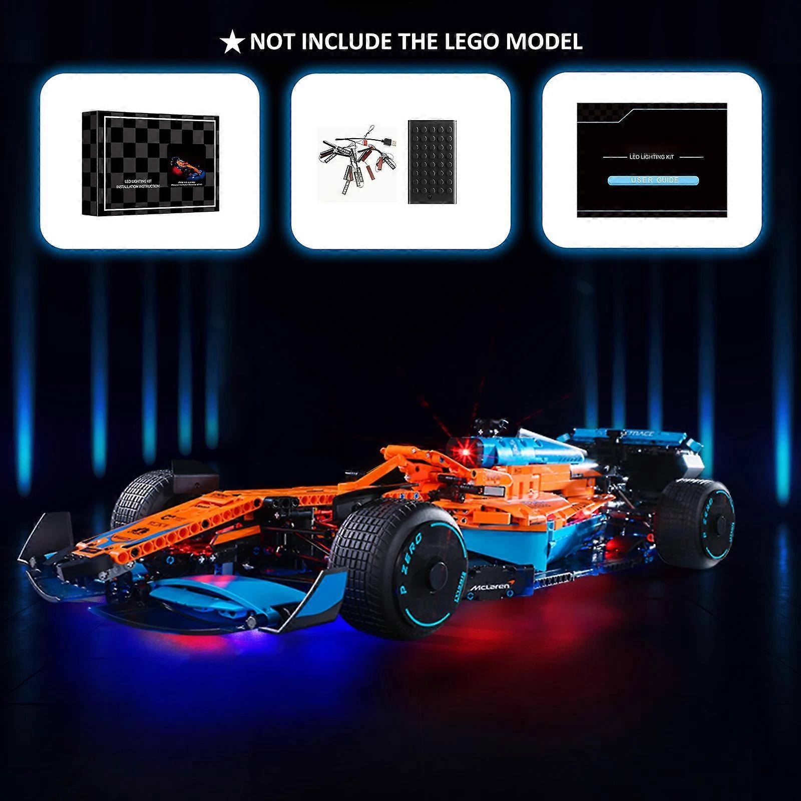 Kit luci a LED per 42141 Formula 1 Race Car Building Blocks Set (NO modello) Mattoncini Giocattoli per bambini