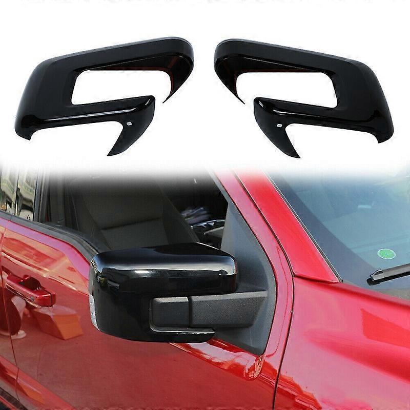Exterior Side RearView Mirror Cover Trim Decor Bezels For 2021-2022 Ford F150 F-150 Car Accessory