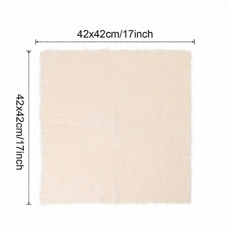 1pc, Vintage Cotton Napkins with Fringe Edge - Reusable For Weddings, Anniversaries, Birthdays, and Theme Parties