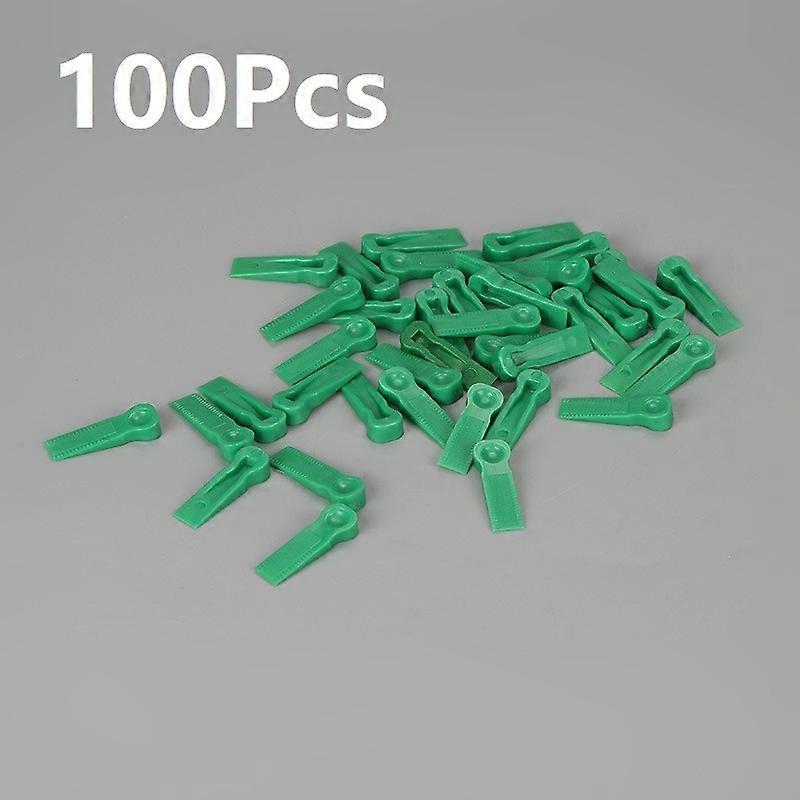 100 Pcs Plastic Tile Spacers Reusable Positioning Clips Wall Flooring Tiling Tool Tool Part Flooring Tile Leveling System