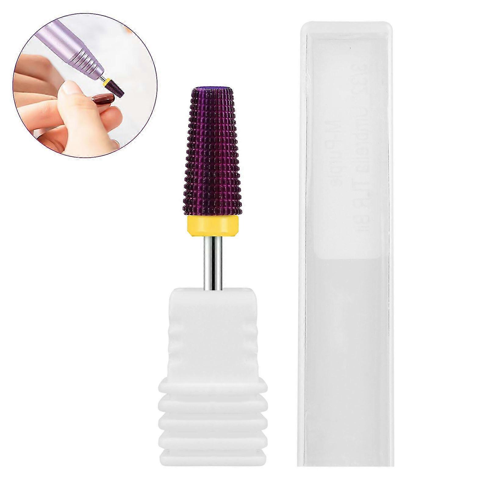 1 X Multi-function Manicure Nail Drill Bits Tool 5 In 1 3/32" Tungsten Steel Carbide Xixi