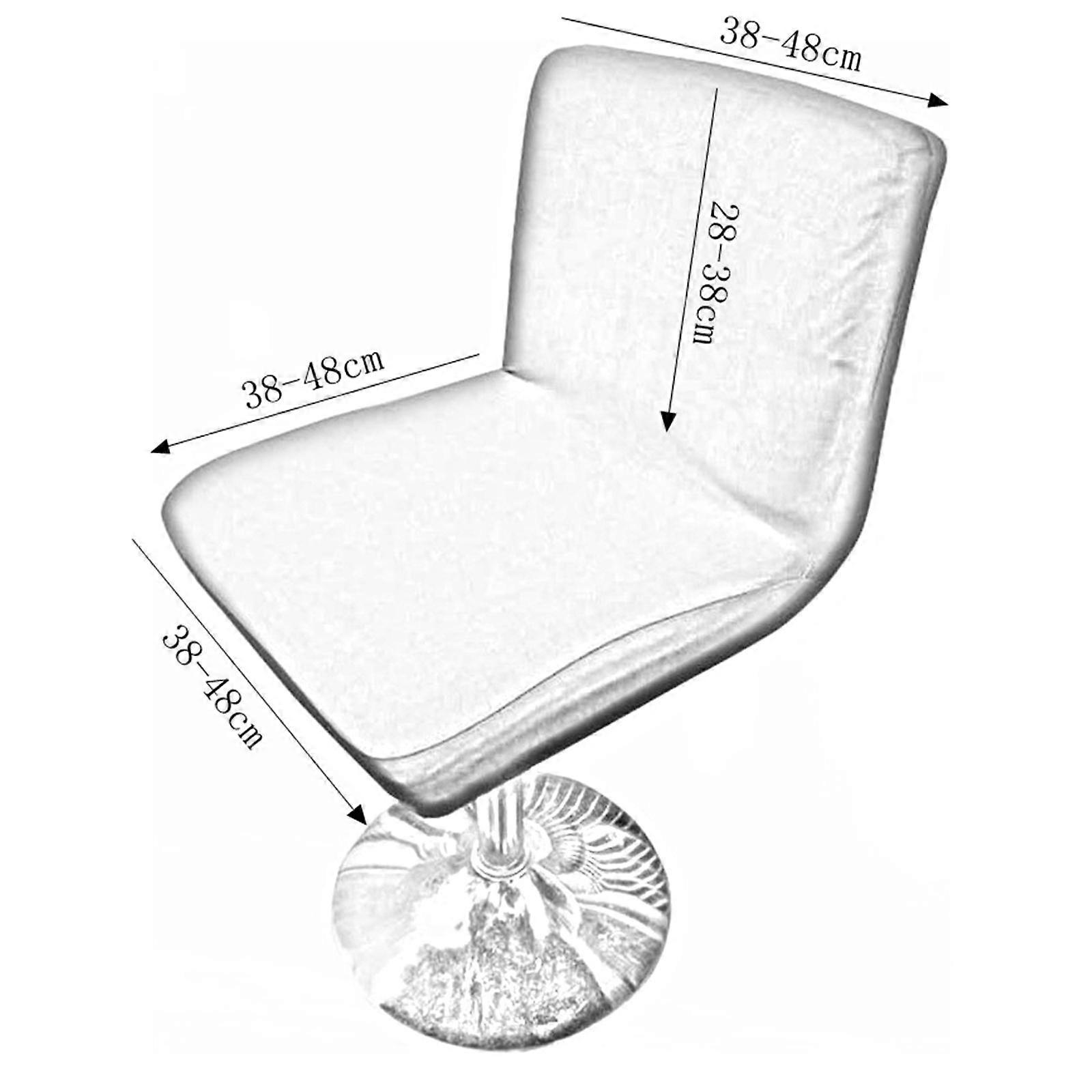 2x Housse de siège de chaise extensible Housses de siège En polyester Lavables Short Low Back Slipcovers