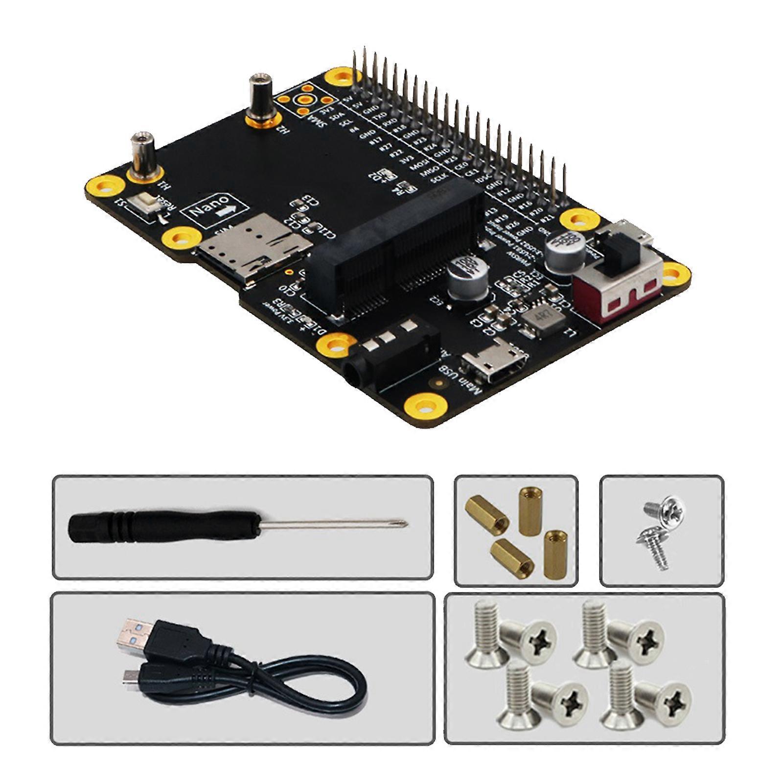 Raspberry Pi Mini 3G / 4G / LTE-moduulille HAT: n kannettava sovitinkortti USB-laajennus