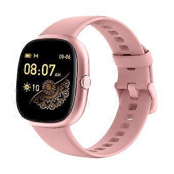 Real-time monitoring of heart rate and UV oxygen pressure Health smart watch for womenpink