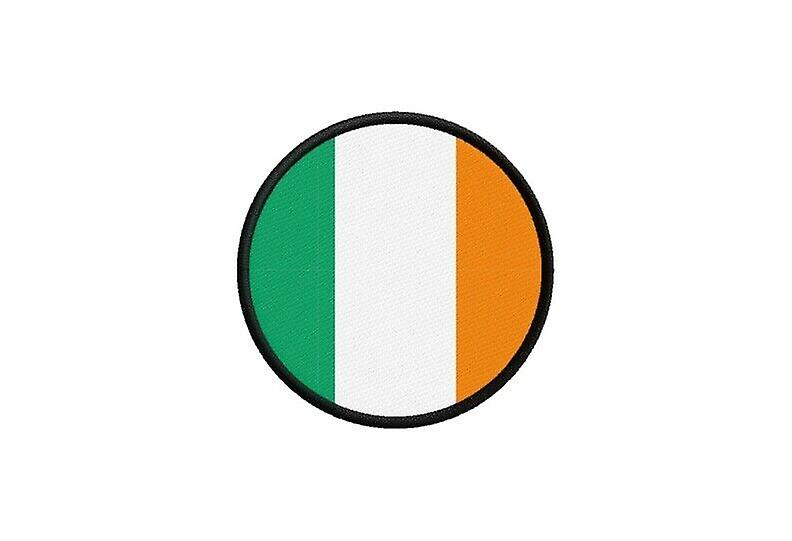 Patch ecusson Irish flag printed thermosticker round round round round