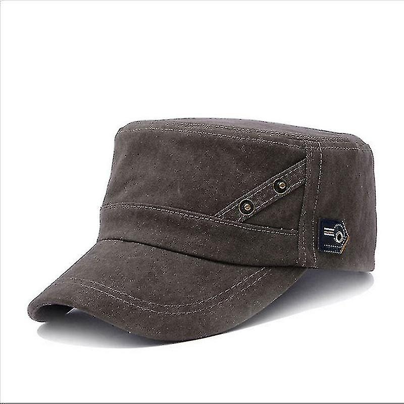 Flat Hat- Snapback Baseball Capscoffee