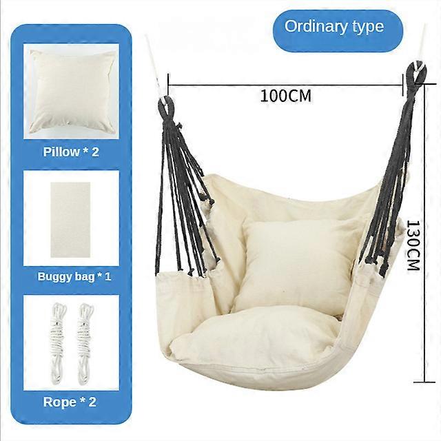 Hanging Swing Canvas Hanging Chair College Student Dormitory Hammock with Pillow Indoor Camping Swing Adult Leisure Chair