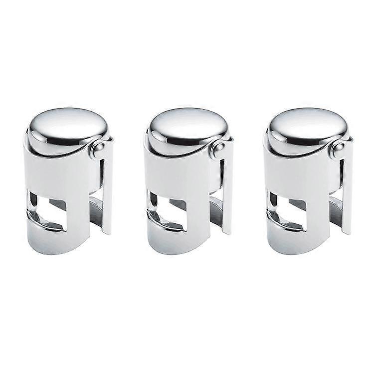 3 wine corks (silver)